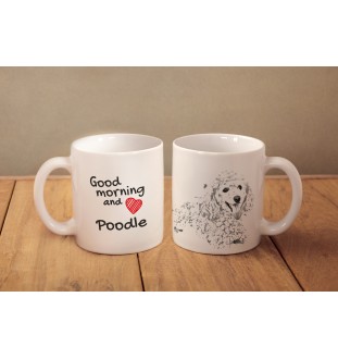 Pudel kubek z psem good morning Art-Dog