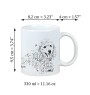 Pudel - Tasse mit Hund, fröhliche Tasse für Hundeliebhaber, personalisiertes Geschenk der Marke Art-Dog