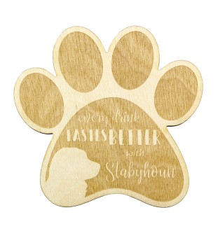 Stabyhoun,  Friesischer Vorstehhund, Stabijhoun - Tasse Untersetzer, graviert Untersetzer mit Hund, Geschenk für Hundeliebhaber von Art-Dog Marke