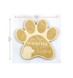 Chien d'arrêt frison, Stabyhoun - Sous-verre mug, sous-verre gravé avec chien, cadeau pour amoureux des chiens par la marque Art-Dog