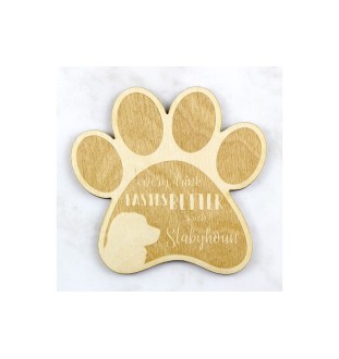 Stabyhoun, Stabijhoun, Fryske Stabij - Mug coaster, engraved coaster with dog, gift for dog lover by Art-Dog brand