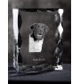 Stabyhoun,  Friesischer Vorstehhund, Stabijhoun - Kristall mit einem Hundebild, Glasstatuette mit einem Bild, einzigartiger Bilderrahmen der Marke Art-Dog