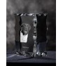 Stabyhoun,  Friesischer Vorstehhund, Stabijhoun - Kristall mit einem Hundebild, Glasstatuette mit einem Bild, einzigartiger Bilderrahmen der Marke Art-Dog