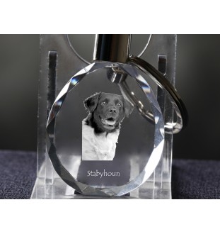Chien d'arrêt frison, Stabyhoun - pendentif avec une photo de chien, porte-clés en cristal dans une boîte cadeau, un cadeau unique par Art-Dog