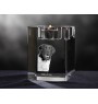 Stabyhoun, Stabijhoun, Fryske Stabij - Candle holder with dog photo, crystal tealight holder, personalised gift by Art-Dog brand