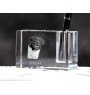 Wyżeł fryzyjski penholder kryształowy z psem Art-Dog