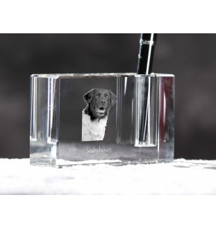 Wyżeł fryzyjski penholder kryształowy z psem Art-Dog