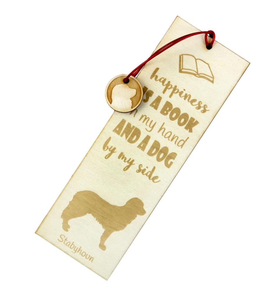 Chien d'arrêt frison, Stabyhoun - marque-page pour livre avec chien, marque-page personnalisé, accessoire canin pour les lecteurs de la marque Art-Dog