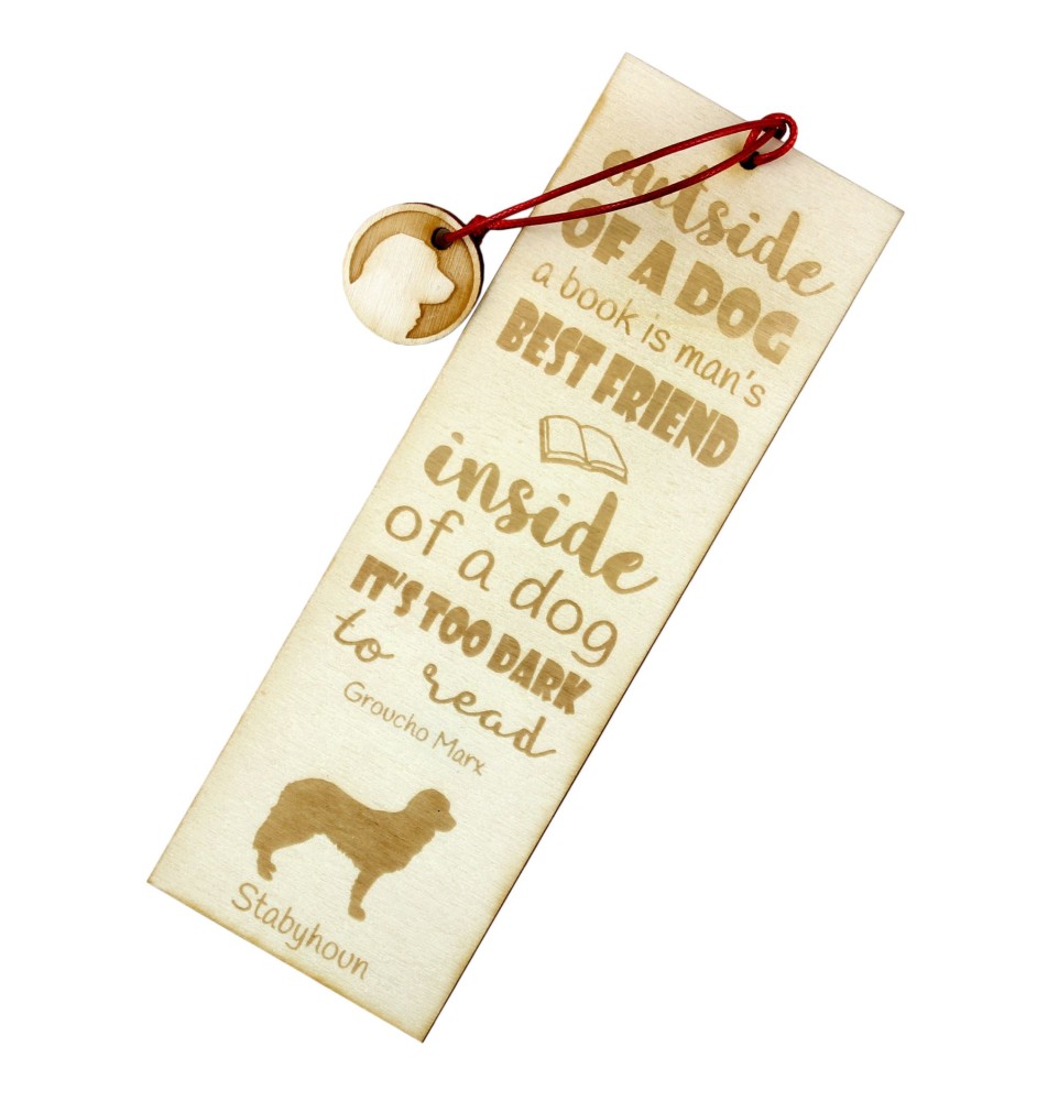 Stabyhoun,  Friesischer Vorstehhund, Stabijhoun - Lesezeichen mit Hund, personalisiertes Lesezeichen, Geschenk für Bücherwurm von der Marke Art-Dog