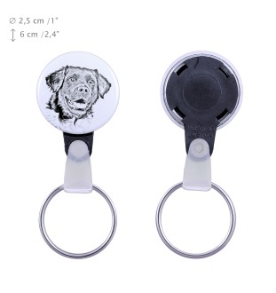 Stabyhoun, Stabijhoun, Fryske Stabij - keychain with a dog portrait, pendant with the brand's own Art-Dog graphics