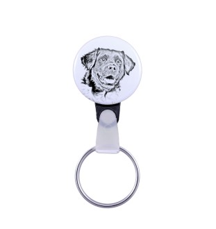 Chien d'arrêt frison, Stabyhoun - porte-clés avec l'image d'un chien, pendentif avec la propre graphique de la marque Art-Dog