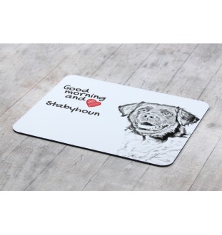 Stabyhoun,  Friesischer Vorstehhund, Stabijhoun - Mauspad mit Druck, personalisiertes Mauspad mit Hund, einzigartiges Gadget für Büroangestellte von Art-Dog.