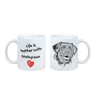Stabyhoun,  Friesischer Vorstehhund, Stabijhoun - Tasse mit Hund, Tasse mit Bild, personalisiertes Geschenk der Marke Art-Dog