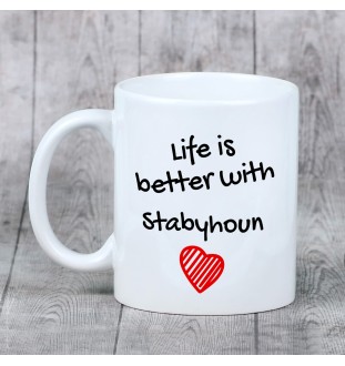 Chien d'arrêt frison, Stabyhoun - tasse avec chien, tasse avec photo, cadeau personnalisé de la marque Art-Dog