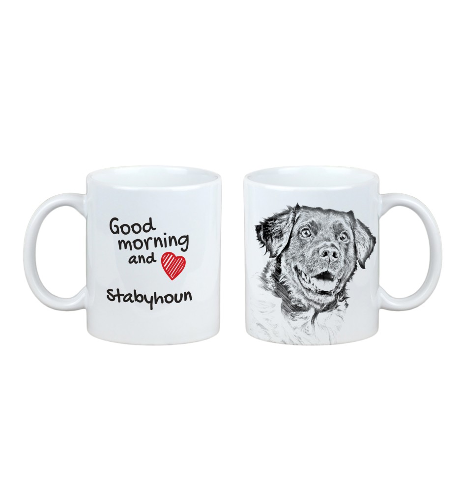 Stabyhoun, Stabijhoun, Fryske Stabij - cup with a dog, cup with a photo, personalized gift from the Art-Dog brand