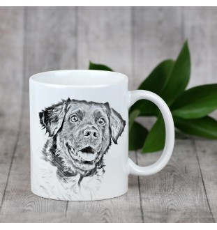 Wyżeł fryzyjski kubek z psem good morning Art-Dog