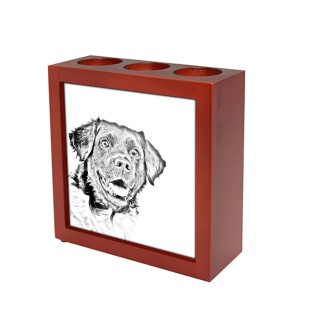Chien d'arrêt frison, Stabyhoun - porte-stylo avec chien, organiseur de bureau avec impression, décoration de bureau personnalisée de la marque Art-Dog