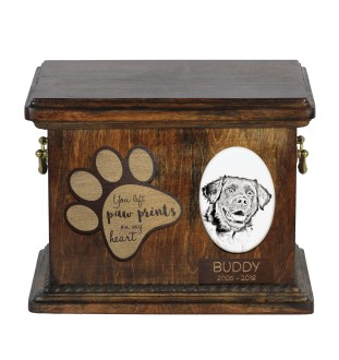 Stabyhoun,  Friesischer Vorstehhund, Stabijhoun - Hund Ascheurne, personalisierte Ascheurne mit Foto, Hund Ascheurne von der Marke Art-Dog