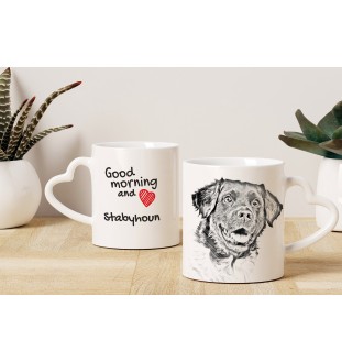 Wyżeł fryzyjski kubek z psem good morning serce Art-Dog