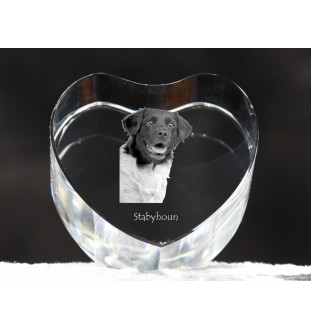 Wyżeł fryzyjski serce kryształowe z psem Art-Dog