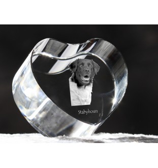 Wyżeł fryzyjski serce kryształowe z psem Art-Dog