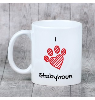 Chien d'arrêt frison, Stabyhoun - tasse avec chien, une tasse adorable avec une illustration, un cadeau avec votre photo de la marque Art-Dog