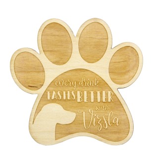 Vizsla - Tasse Untersetzer, graviert Untersetzer mit Hund, Geschenk für Hundeliebhaber von Art-Dog Marke