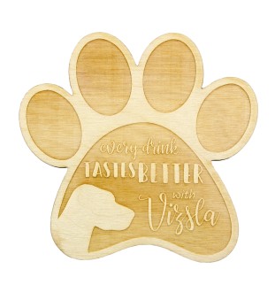 Vizsla I - Tasse Untersetzer, graviert Untersetzer mit Hund, Geschenk für Hundeliebhaber von Art-Dog Marke