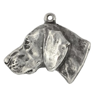 Braque de Weimar, Weimaraner - Pendentif chien argenté, décoration de sac à main, pendentif sac à dos par la marque Art-Dog