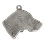 Weimaraner, Weimaraner Vorstehhund - Versilberte Hund Anhänger, Handtasche Dekoration, Rucksack-Anhänger von Art-Dog Marke