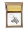 Braque de Weimar, Weimaraner - Pendentif argenté avec un chien dans une boîte décorative, décoration de sac à main, pendentif de sac à dos par la marque Art-Dog