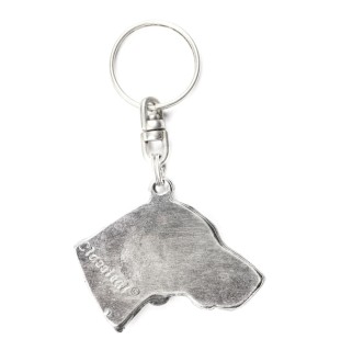 Braque de Weimar, Weimaraner - Pendentif argenté avec un chien dans une boîte décorative, décoration de sac à main, pendentif de sac à dos par la marque Art-Dog