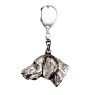 Weimaraner, Grey Ghost - Silver-plated key ring with a dog in a gift box, handbag decoration, backpack pendant by Art-Dog brand