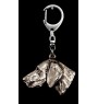 Weimaraner, Grey Ghost - Silver-plated key ring with a dog in a gift box, handbag decoration, backpack pendant by Art-Dog brand