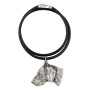 Braque de Weimar, Weimaraner - collier avec un chien, pendentif en plaqué argent pour les fans de chiens, bijoux uniques de la marque Art-Dog