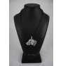 Braque de Weimar, Weimaraner - collier avec un chien, pendentif en plaqué argent pour les fans de chiens, bijoux uniques de la marque Art-Dog