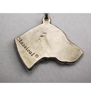 Weimaraner, Grey Ghost - Necklace with dog, silver-plated pendant for dog fan, unique jewelry by Art-Dog brand