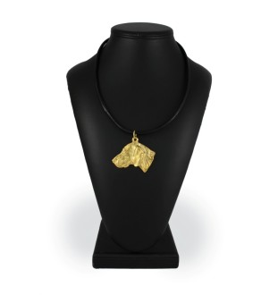 Braque de Weimar, Weimaraner - Collier pour chien, pendentif plaqué or pour fan de chien, bijoux uniques de la marque Art-Dog