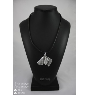 Weimaraner, Grey Ghost - Dog necklace in gift box, silver-plated locket for dog fan, striking pendant by Art-Dog brand