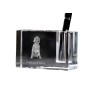 Vizsla - Pen stand, crystal organiser with dog photo, unique desk decoration by Art-Dog brand