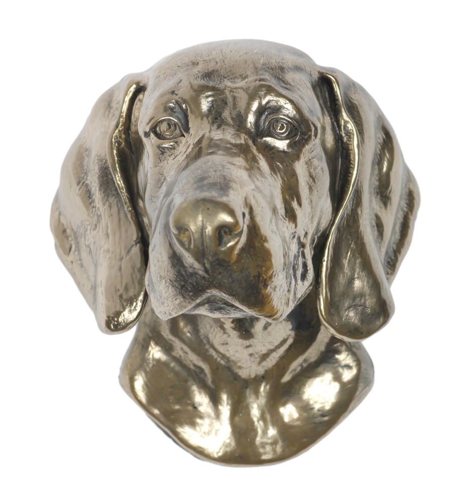 Braque de Weimar, Weimaraner - Statue de chien, buste suspendu, décoration unique pour les amoureux des chiens par la marque Art-Dog