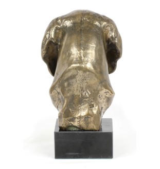 Braque de Weimar, Weimaraner - Statue de chien, buste sur socle en pierre, sculpture, trophée pour exposition canine par la marque Art-Dog