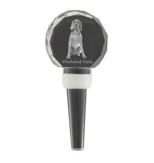 Vizsla - Kristallflaschenverschluss, einzigartiger Weinverschluss mit Foto, personalisiertes Geschenk für Sommelier der Marke Art-Dog