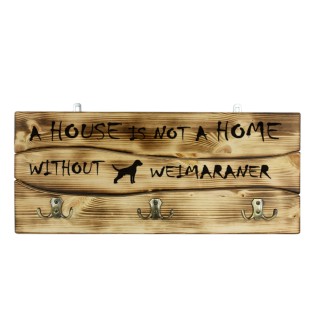 Braque de Weimar, Weimaraner - porte-vêtements avec chien, exposition de médailles, décoration pour la maison de la marque Art-Dog