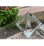 Vizsla - crystal cube with a photo, photo of a horse in crystal, cubic paperweight from Art-Dog brand