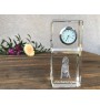Vizsla - crystal clock with a photo, a photo of a dog in crystal, personalized desk clock by Art-Dog brand