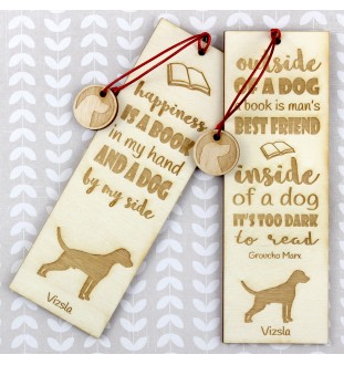 Vizsla I - marque-page pour livre avec chien, marque-page personnalisé, accessoire canin pour les lecteurs de la marque Art-Dog