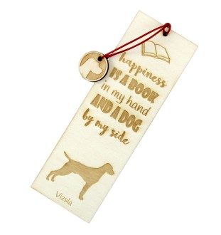 Vizsla - Lesezeichen mit Hund, personalisiertes Lesezeichen, Hundeaccessoire für Leser der Marke Art-Dog