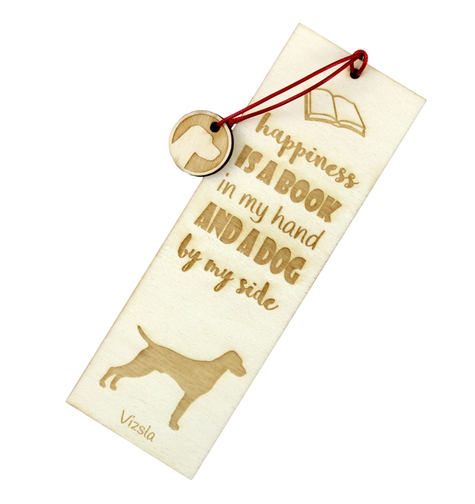 Vizsla - marque-page pour livre avec chien, marque-page personnalisé, accessoire canin pour les lecteurs de la marque Art-Dog