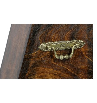 Weimaraner, Weimaraner Vorstehhund eine Ascheurne für Hunde, eine elegante Urne mit einer Statue, eine Gedenkurne mit dem Porträt eines Hundes von der Marke Art-Dog